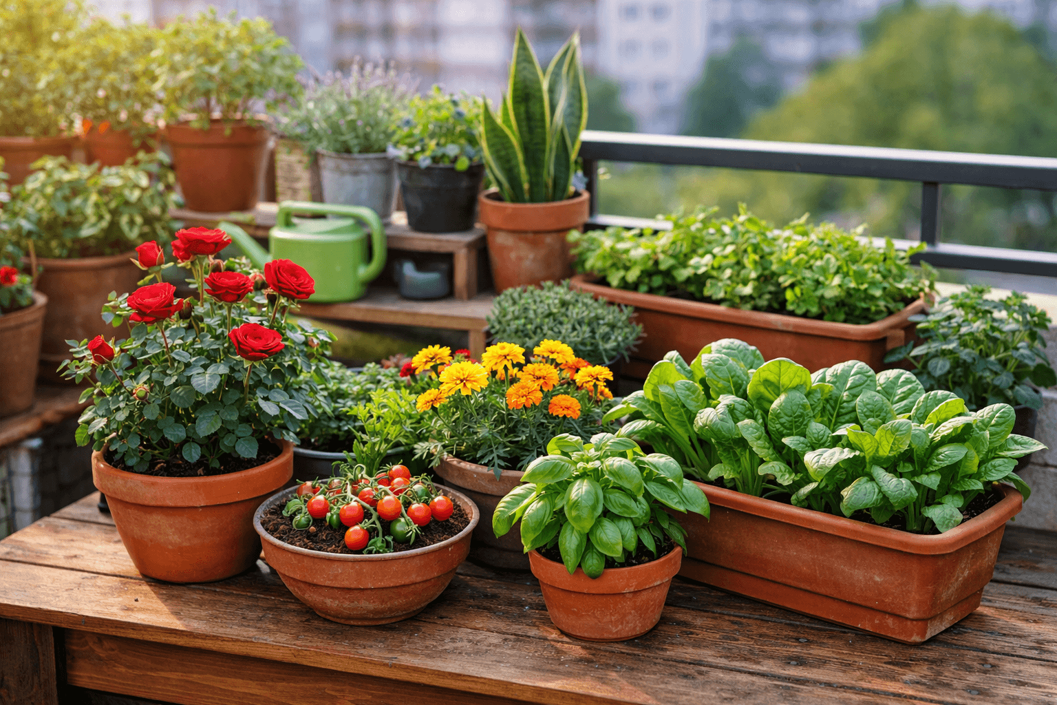 Best organic fertilizer for home gardening in India with healthy balcony plants