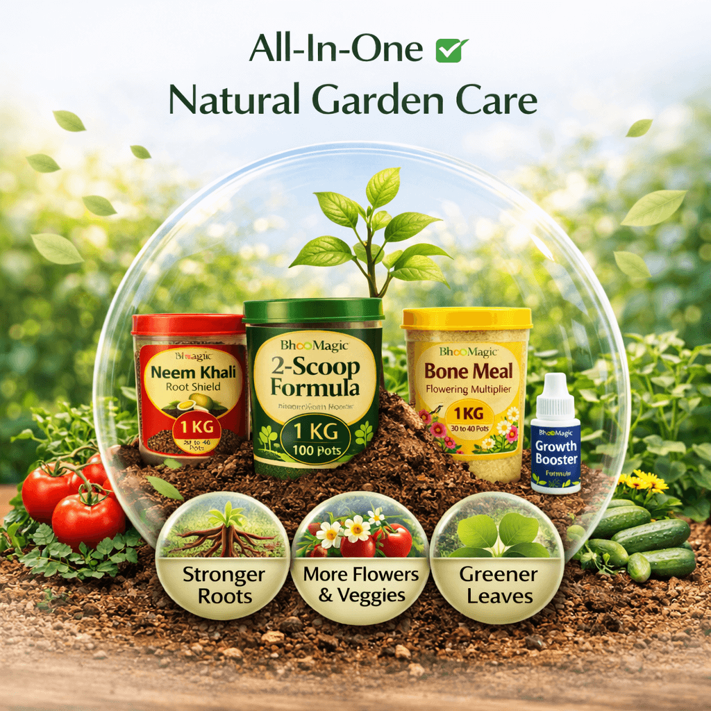 BhooMagic complete organic garden care combo kit for stronger roots faster growth and healthier plants