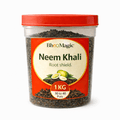 BhooMagic Neem Khali 1kg organic neem cake fertilizer for root protection soil health and natural pest control